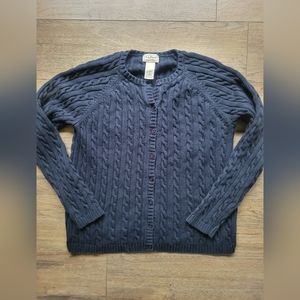 L.L. Bean Navy Cardigan size L